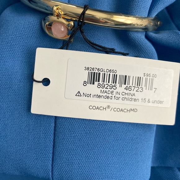 Coach Gold-Tone Bangle Bracelet - Picture 6 of 6